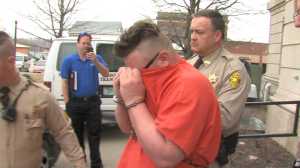 Randy Garrison walking into court in Ray Co. on Friday, March 21.