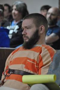 Kyle Flack in court for 2nd day of preliminary hearing. Courtesy: Ottawa Herald