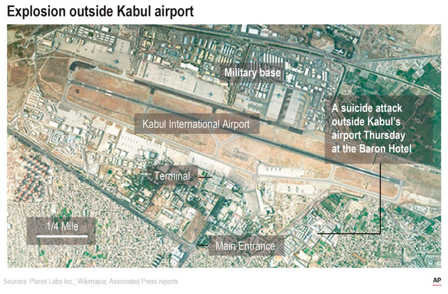 map of Kabul airport 