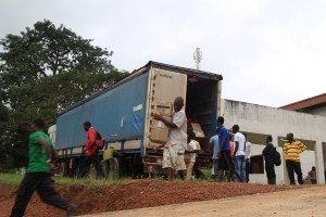 Medial supplies reach Liberia, courtesy Heart to Heart International