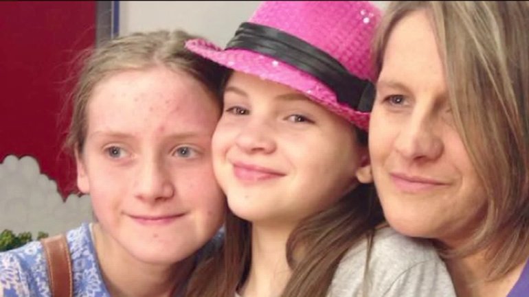 Michelle Class and her daughters.