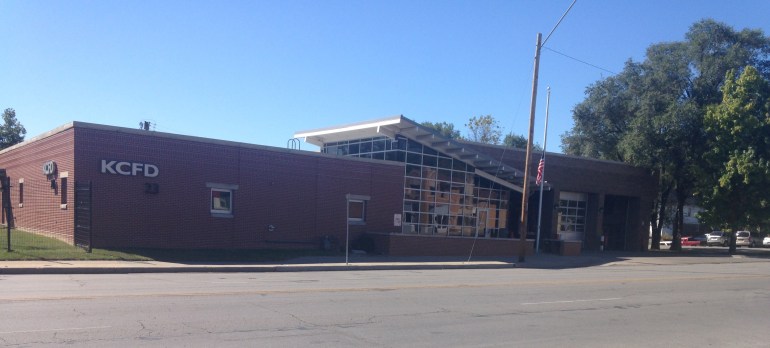 On Tuesday the flag in front of KCFD Station 23 was flown at half-staff in honor of the fallen firefighters.