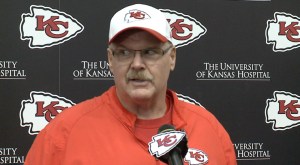 Head coach Andy Reid said his team wasn't making special adjustments for the Patriots. He said his focus this week was on fundamentals.