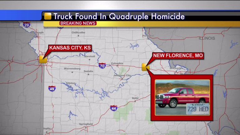 Serrano-Vitorino's Red 2002 Dodge Ram was found near New Florence, Mo., around 8:15 a.m., Tuesday morning. 