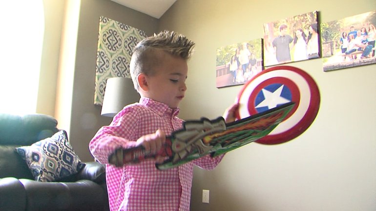 The super hero he was counting on for his birthday party did not show.